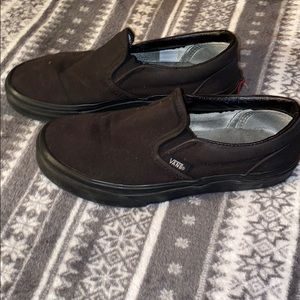 Black slip on Vans